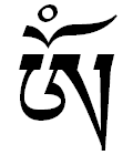 Om Written in Tibetan Script